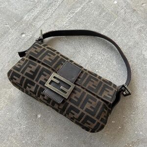 Fendi Zucca calfskin baguette vintage